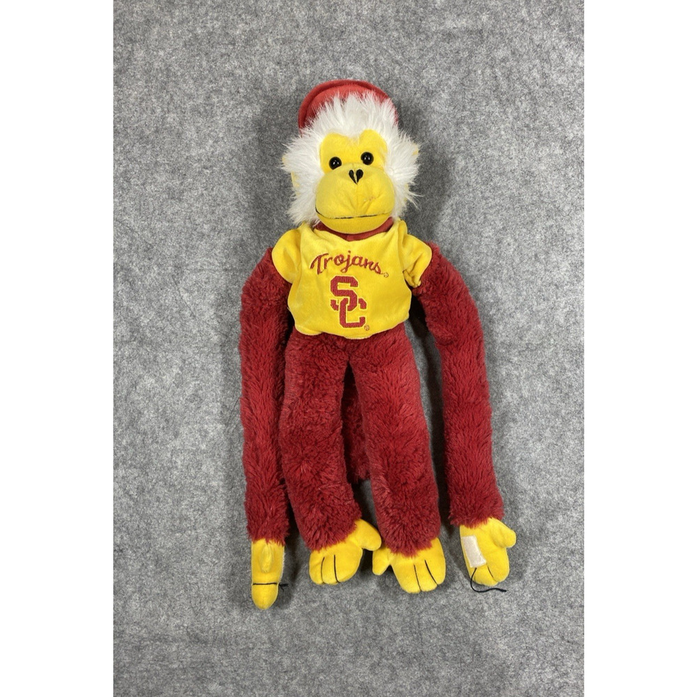 USC Trojans Monkey Plush 18" Stuffed Animal Forever Collectibles Wrap Around